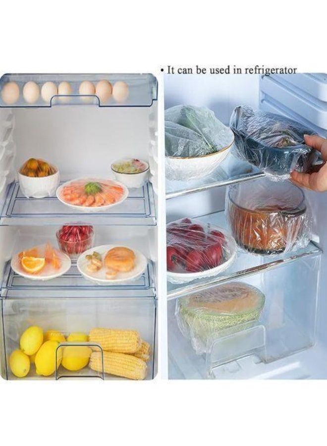 100pcs Fresh Keeping Food Bags, Reusable Flexible Plastic Lids for Food Storage - Image 4